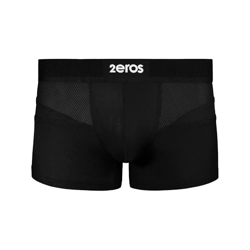 2EROS - Männer Boxer Slip Unterwäsche - AKTIV Hermes Trunk Black - 1x Größe L