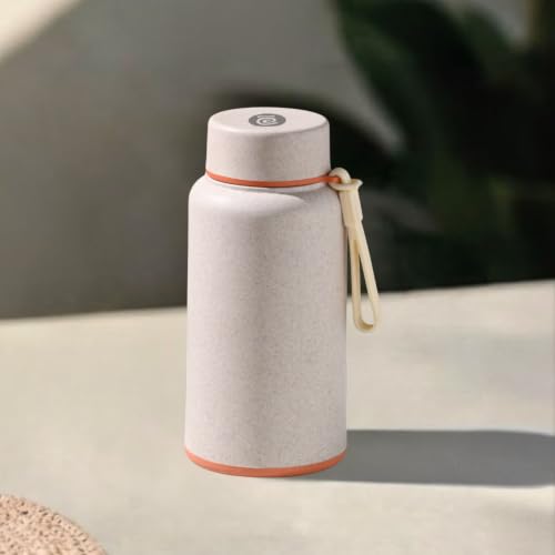 Image of Eha Earth Friendly Hydralife Water Bottle for Office & Schools | 400 ml Stainless Steel Water Bottle for Kids & Adults Made with Rice Husk | Bottle for Men, Women | Leak Proof | 1 Unit