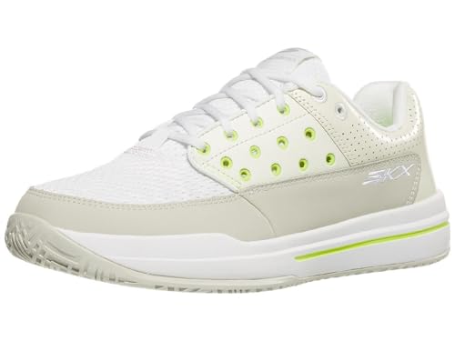 Skechers Viper Court Luxe, Zapatillas Mujer, Blanco Natural, 39 EU