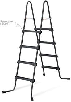 Funsicle Oasis 24' x 12' x 52" Rectangular Above Ground Swimming Pool Set with 2-in-1 Filter Pump, Ladder & Maintenance Kit – Easy Setup for Backyard Fun