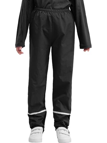 YiZYiF Kids Boys Girls Outdoor Waterproof Rain Pants Lightweight Mud Dirty Waterproof Trousers Rainwear