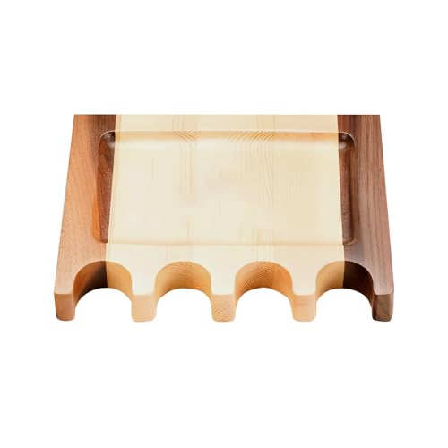 HSOKEW Pool Stick Holder, Wooden Cue Holder Portable Cue Stick Holder 4 Cue Stick Claw Rack Hold Bar or Chair Weighted Solid Wood with Rounded Edge Mini Stick Holder for Pool Cues