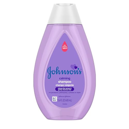 Image of Johnson's Baby Calming Baby Shampoo with Soothing NaturalCalm Scent, Clear, 13.6 Fl Oz (Pack of 3)