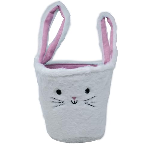 Image of Easter Bunny Plush Basket - Pink