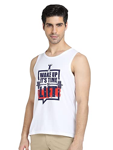 Image of DYCA Mens Printed Sleeveless T-Shirts Pack of 1