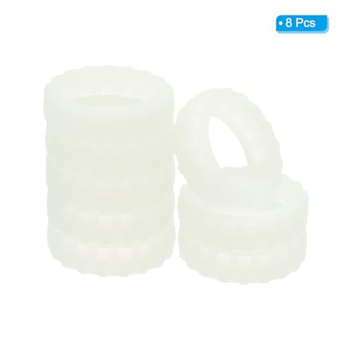Luggage Wheels Cover, 8 Pack Silicone Carry on Suitcase Wheel Covers for Most 8-Spinner Wheels Luggage Sets, White3