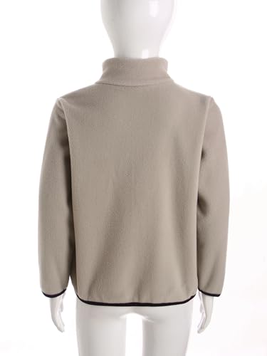 Linjinx Kids Boys Girls Fleece Jacket Sherpa Fall Winter Warm Full Zip Fuzzy Coat Outwear Sweatshirt with Pockets4