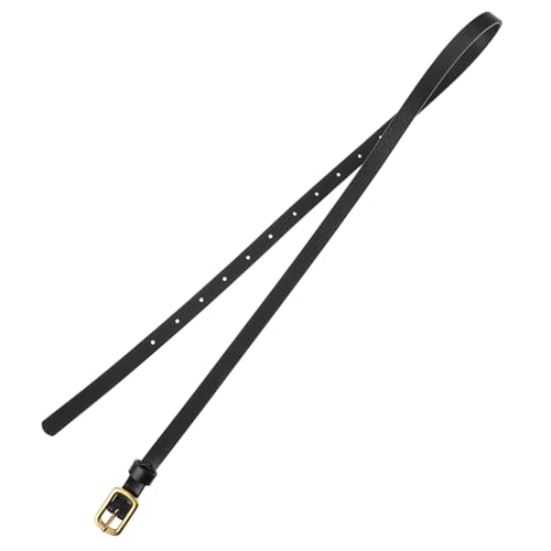 LIFKOME Adjustable Narrow PU Waist Belt for Women Stylish Minimalist Design with Buckle for Jeans Dresses Pants Durable Versatile Fashion Accessory