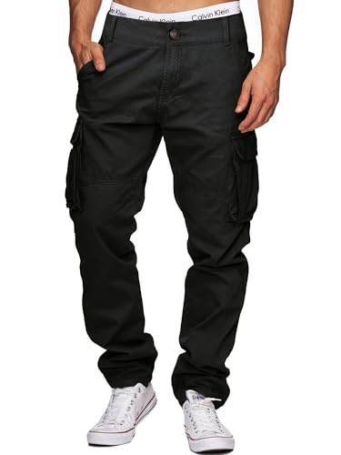AIFARLD Cargo Pants for Men Multi Pockets Work Pants Cotton Stretch Elastic Waist Relaxed Fit Hiking Outdoor Casual
