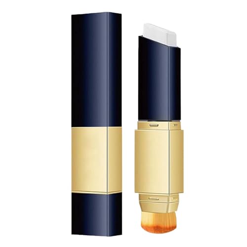 Base De Maquillaje En Barra Blanca 2 En 1, Corrector De Doble Cara Con Brocha, Base De Maquillaje Que Cambia De Color, Corrector De Larga Duración, Base De Maquillaje Hidratante En Barra