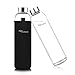 Ryaco Trinkflasche aus Glas 1 liter /1l - Glasflasche 750ml - mit Neoprenhülle - Glastrinkflasche mit Schraubverschluss - Wasserflasche Glas für kohlensäurehaltige Getränke - spülmaschinenfest ml Glas günstig Kaufen-Ryaco Trinkflasche aus Glas 1 liter /1l - Glasflasche 750ml - mit Neoprenhülle - Glastrinkflasche mit Schraubverschluss - Wasserflasche Glas für kohlensäurehaltige Getränke - spülmaschinenfest