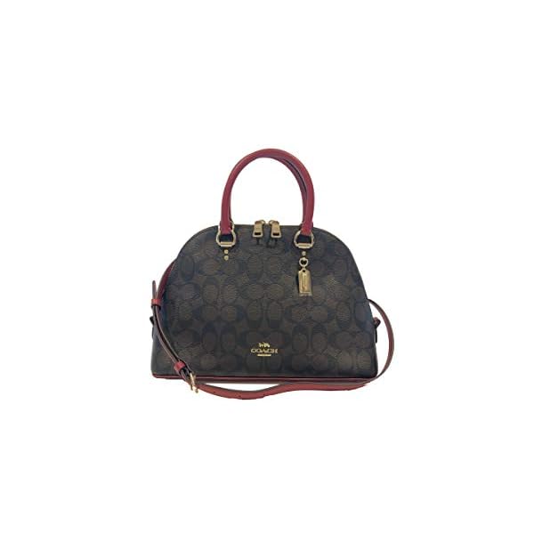Coach Katy Satchel In Signature Canvas (IM/Brown 1941 Red)