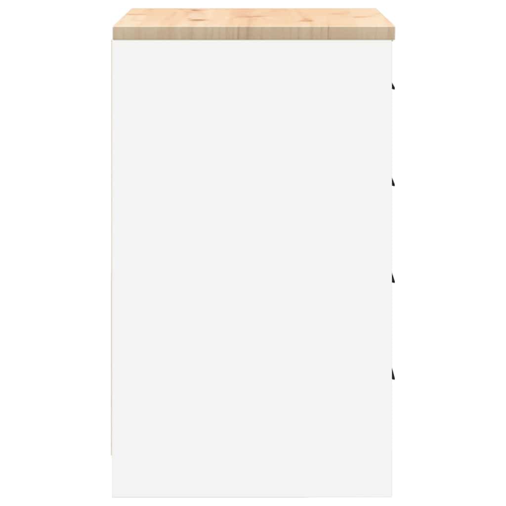 Armoire de Rangement de Garage Blanc 60x51x85 cm Bois de pin,Entreprise & Industrie,Stockage Industriel,Armoires industrielles,29.4 kg-860598