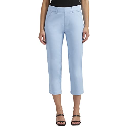 JAG Jeans Women's Petite Maddie Mid Rise Capri Pants, Blue