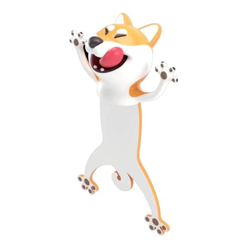 KOSTOO Marque-page amusant 3D en forme d'animal pour étudiants, bureau, papeterie, cadeau créatif, idéal pour garçons et filles (chien)