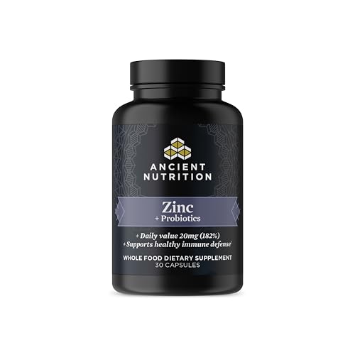 Ancient Nutrition Probiotics and Zinc Supplement, Supports Health...