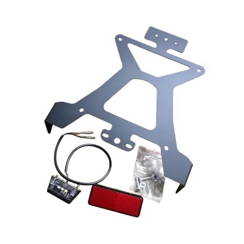 Support de plaque d'immatriculation moto T-Max 500 anti-vibration avec feu - 6