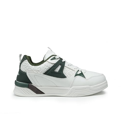 Image of ASIAN Men CHICAGO-02N Stylish Casual Mid Top Sneakers and Trendy Shoes with Laces for Men & Boys | Perfect for Wearing to Outings, and Comfortable All-Day Use, Stylish and Durable-CHICAGO-02N$