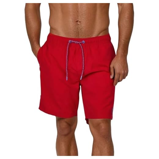 Ladeheid Herren Badehose Badeshorts Beachshorts Schwimmhose LA40-199 (Graphite, 5XL) 5 riverso Herren Badehose Badeshort RIVDavid Kurze Hose Sommer Sport Shorts Tunnelzug 100% Polyester Rot 5XL, Größe:5XL, Farbe:Middle Red (15300)