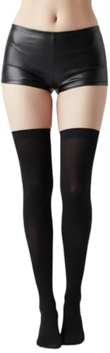 Image of ToBeInStyle Women's Nylon Thigh High Schoolgirl Opaque Stockings