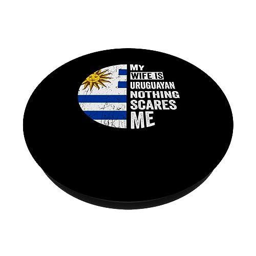 Uruguayan Roots Outfit Funny Uruguay Heritage For Men PopSockets Swappable PopGrip, Black - Image 2