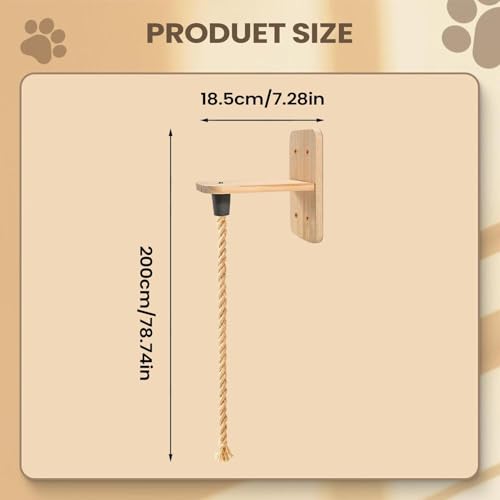 Corde d'escalade pour chat résistante à la mastication pour griffer - 6
