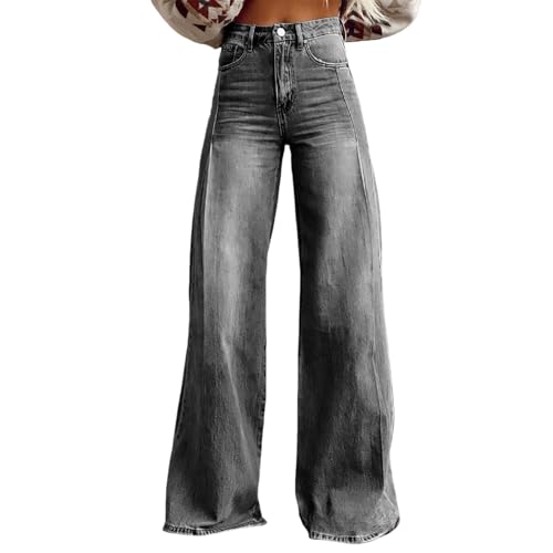 2025 Summer Vintage Baggy Imitate Jean for Woman, Floral Print Flare Imitation Jeans for Womens, Dark Wash Baggy Pants3