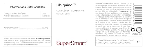 Ubiquinol - Forme Active de la CoQ10 - Puissant Antioxydant - SuperSmart – vue 3