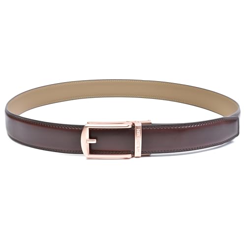 Image of WildHorn Men's Genuine Leather Belt for Men| Premium Auto-Lock Buckle | Adjustable up to 48 inch | Formal & Casual Wear | Micro-Adjust Fit | Stylish Gift Box Included