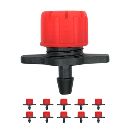 IBRIQO® Gotero Pinchable Regulable 0-70 L/h – Manguera 16mm | Pack 10 | Riego por Goteo, Jardín, Plantas, Terraza, Aspersores, Nebulizadores, Difusores