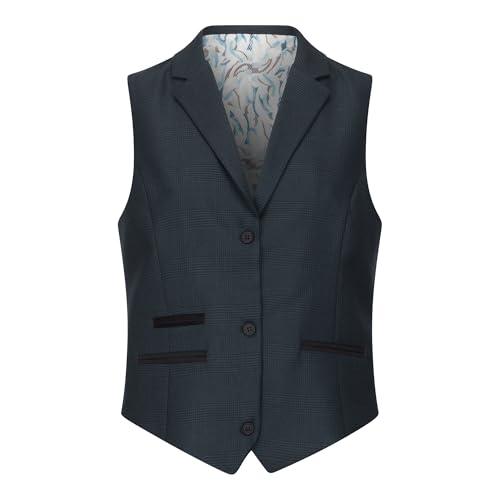 Women's Three-Piece Tailored Fit Suit in Prince of Wales Check4