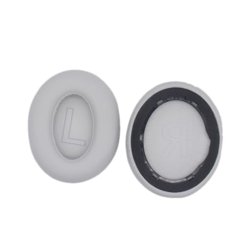 For Anker Soundcore Life Q 20 ワイヤレスイヤホン 耳栓レザーカバー イヤホン耳カバー ソフトレザーフォーム イヤー カバー クッション 1対 (グレー)