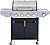 4-Burners Propane Gas Grill with Side Burner, Outdoor Stainless Steel BBQ Grill Built-in Thermometer, 46500 BTU Output Grill for Outdoor BBQ and Camping, Patio Garden Backyard Barbecue