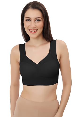 Image of Fabluk ICY Silk Seamless Pushup Sporta Bra, Padded, Full Coverage, Yoga Bralette Tank Top for Workout & Gym