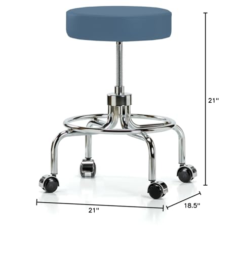 Image of Perch Retro Exam Stool | Medium Bench Height 18.5-24 inch | Newport Fabric