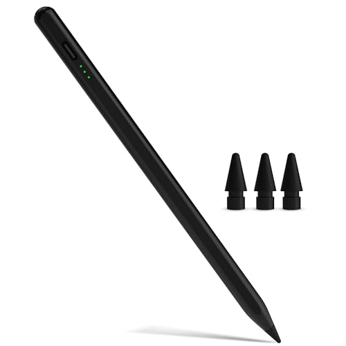 Image of Pencil for Apple iPad 9th&10th Gen, Fast Charge Stylus Pen for 2026-2018 iPad A16 /10 /9 /8 /7 /6th, Air 11 inch /13 inch M4 /M3 /M2 /5th-3rd, Pro 13 inch /11 inch /M5 /M4 /12.9 inch, Mini A17 Pro /6 /5th, Palm Rejection