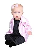 Fun Costumes Grease Ladies Costume For Infants, Rydell High Pink Lady Baby Outfit With Jumpsuit, Printed Jacket, And Bow Clip - Pink, 6/9 months