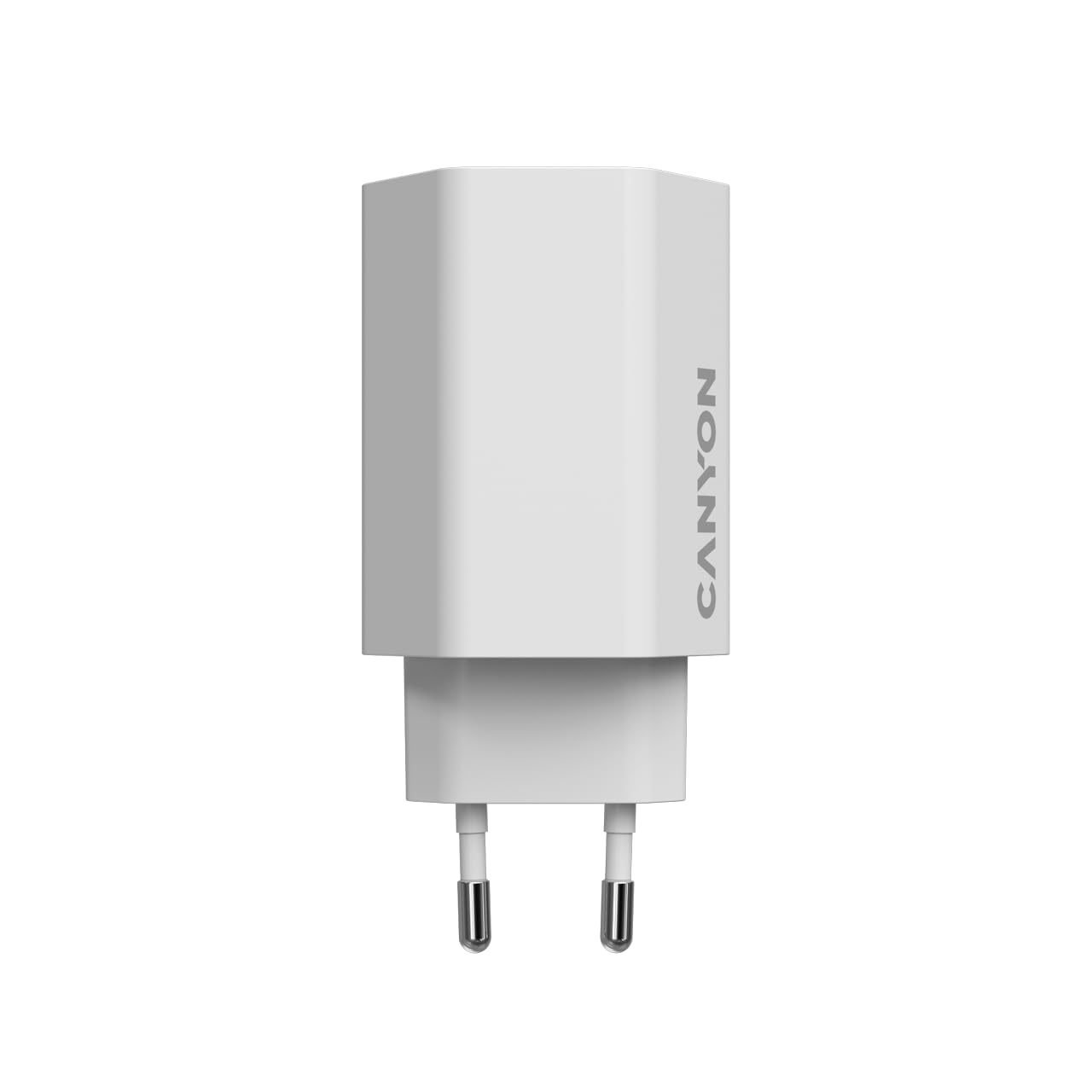 CANYON HEXAGON 65 GaN 65 W Wall Charger, 2 porty USB-C PD i port USB-A QC, 3 porty Fast Charging EU Power Adapter, biała