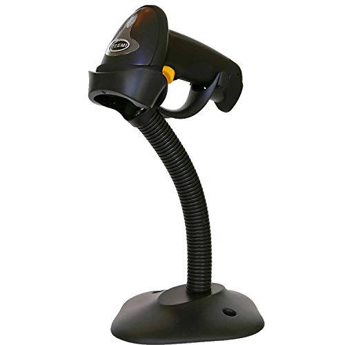 Teemi Wireless Barcode Scanner With Stand Handheld Bar Code Scanner Handsfree Scan 1D Laser Rechargeable Bar Code Reader 2.4Ghz Wireless And Usb Plug And Play cover