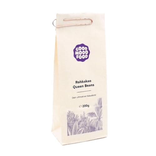 Goodmoodfood Bio Rohkakao Queen Beans aus Sri Lanka 200g - Nachhaltig, vegan, glutenfrei, laktosefrei, Fairtrade, Premium Qualität