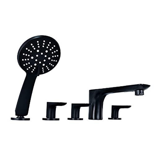 Ensemble de robinets de baignoire noirs pour un spa relaxant à la maison