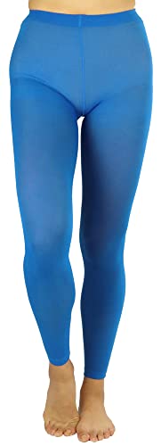 Image of ToBeInStyle Women's Opaque Ankle Long Nylon Footless Fun Tights Pantyhose