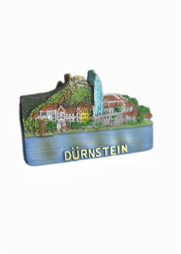 Imán decorativo souvenir Durnstein Austria para refrigerador miniatura 2