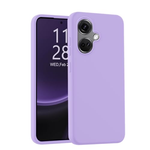 Image of LIRAMARK Liquid Silicone Soft Back Cover Case for OnePlus Nord CE 3 5G (Lavender)