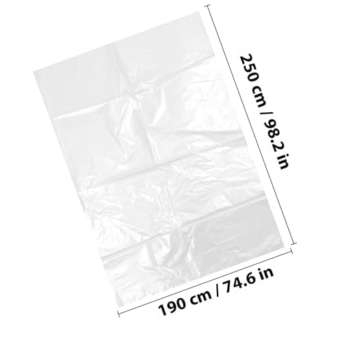 Housse de meuble en PE impermeable lot de 2 baches reutilisables