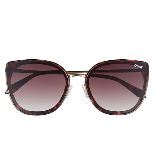 Quay Australia Flat Out Cat Eye Tortoise/Brown Womens Sunglasses 53mm