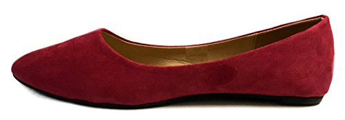 Shoes 18 Womens Faux Suede Rhinestone Ballerina Ballet Flats Shoes3