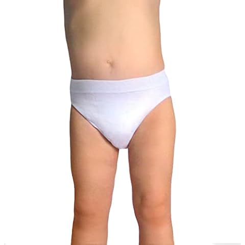RelaxMaternity Baby 5902 Boys & Girls Briefs with Crabyon Fibre - one Size 6-36 Months White Cover
