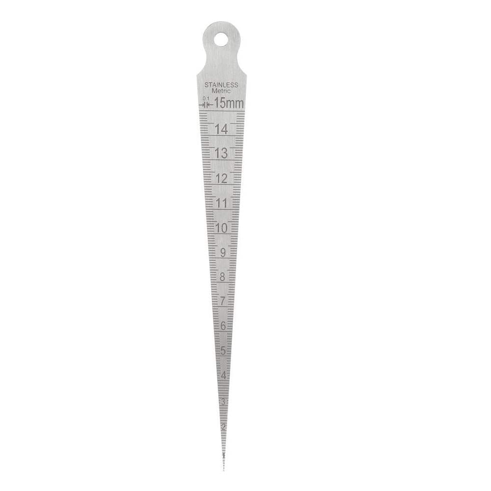 Shinwa 1-15 MM Stainless Steel Taper Gauge Hole Size Gauge Bore Gauge - Pack of 1