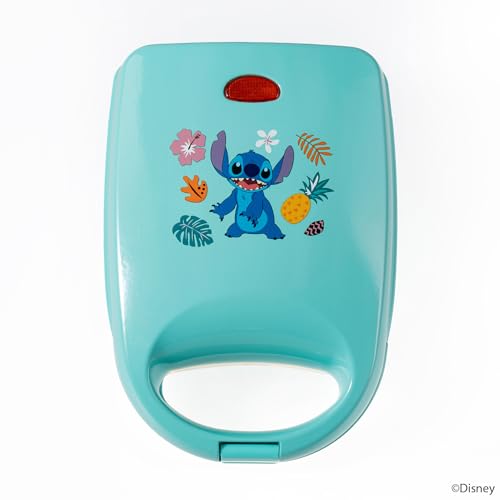 Uncanny Brands Disney Lilo and Stitch Single Sandwich Maker - Small Kitchen Appliance